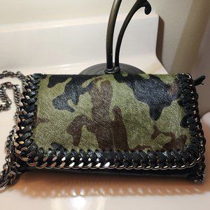 Leather camo purse